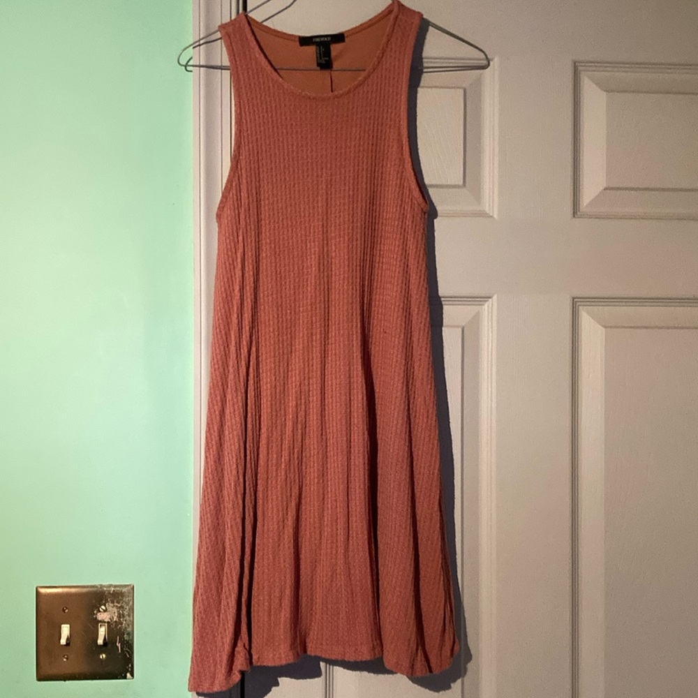 Sleeveless Coral Dress